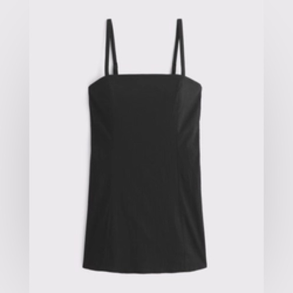 NWT Abercrombie & Fitch Black Mini Dress with built in shorts (XL)